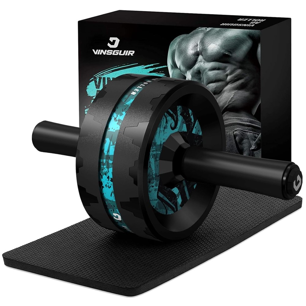 Portable Ab Roller Wheel with Knee Pad - Achieve Stronger Abs Anytime, Anywhere