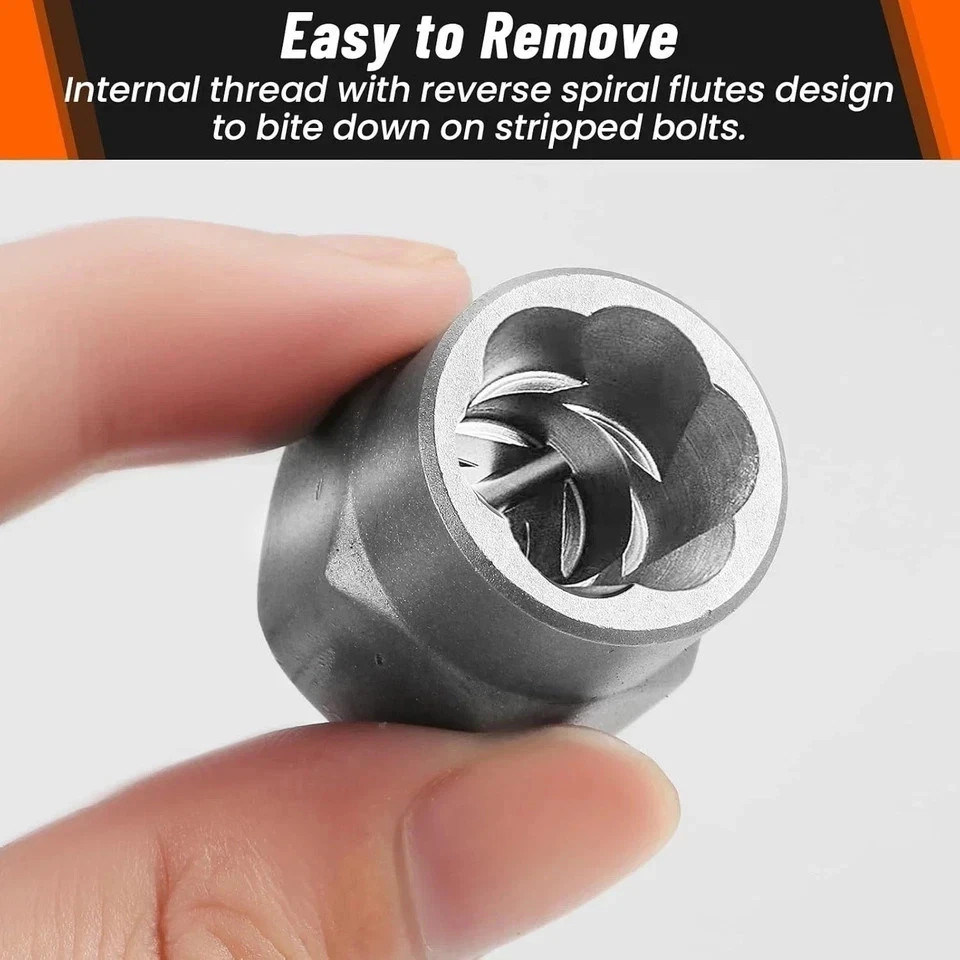 Bolt Extractor Set 14-Piece Stripped Bolt Extractor Socket Set with Storage Case