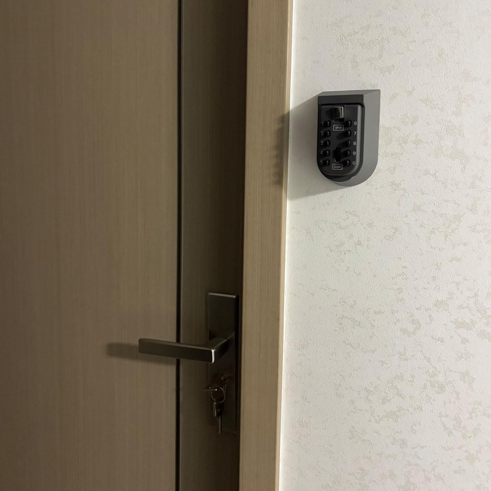Key Lock Box for Outside Wall Mount, Waterproof Spare Key Storage Box, 10-digits