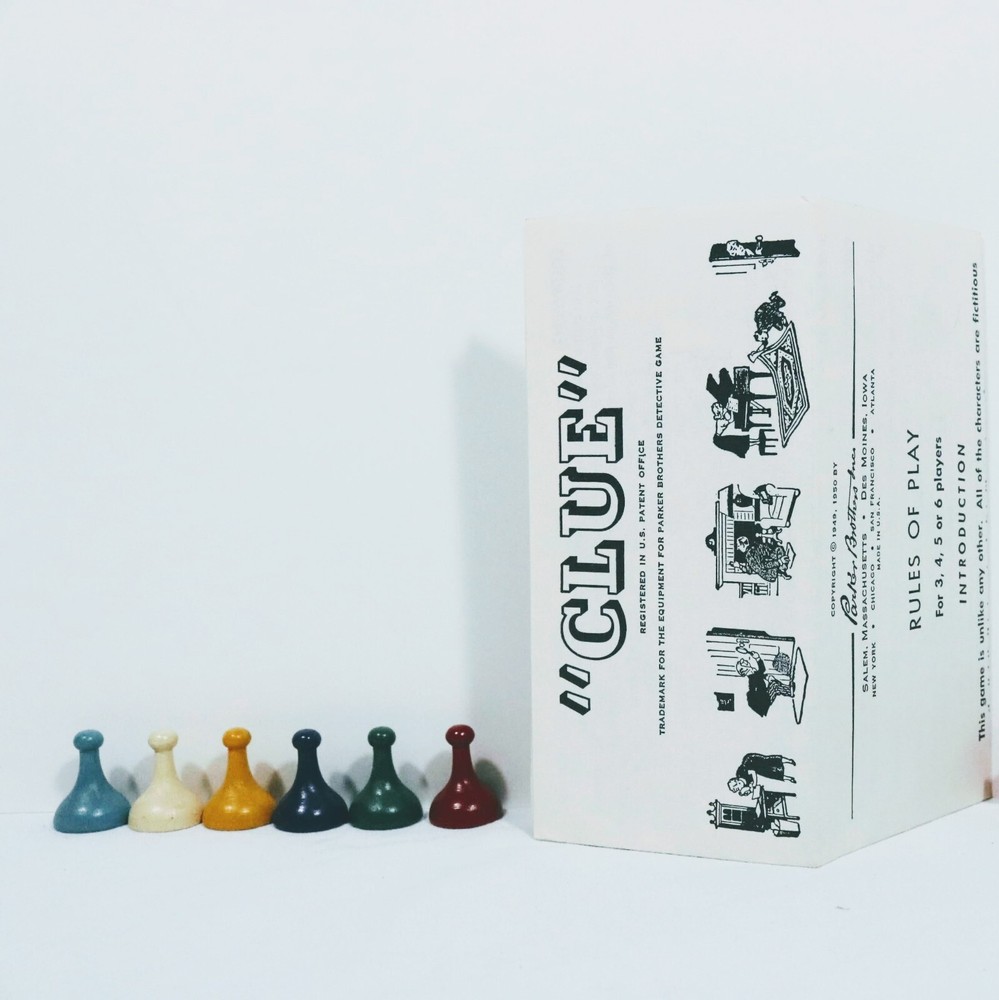 1950 Game Clue Detective Game