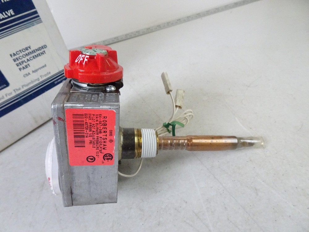 Robert Shaw Water Heater Gas Valve Temperature Control Module 64-6A7-345