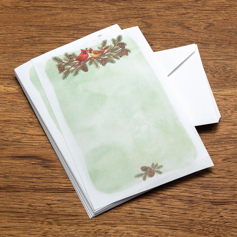 Winter Birds Stationery Set