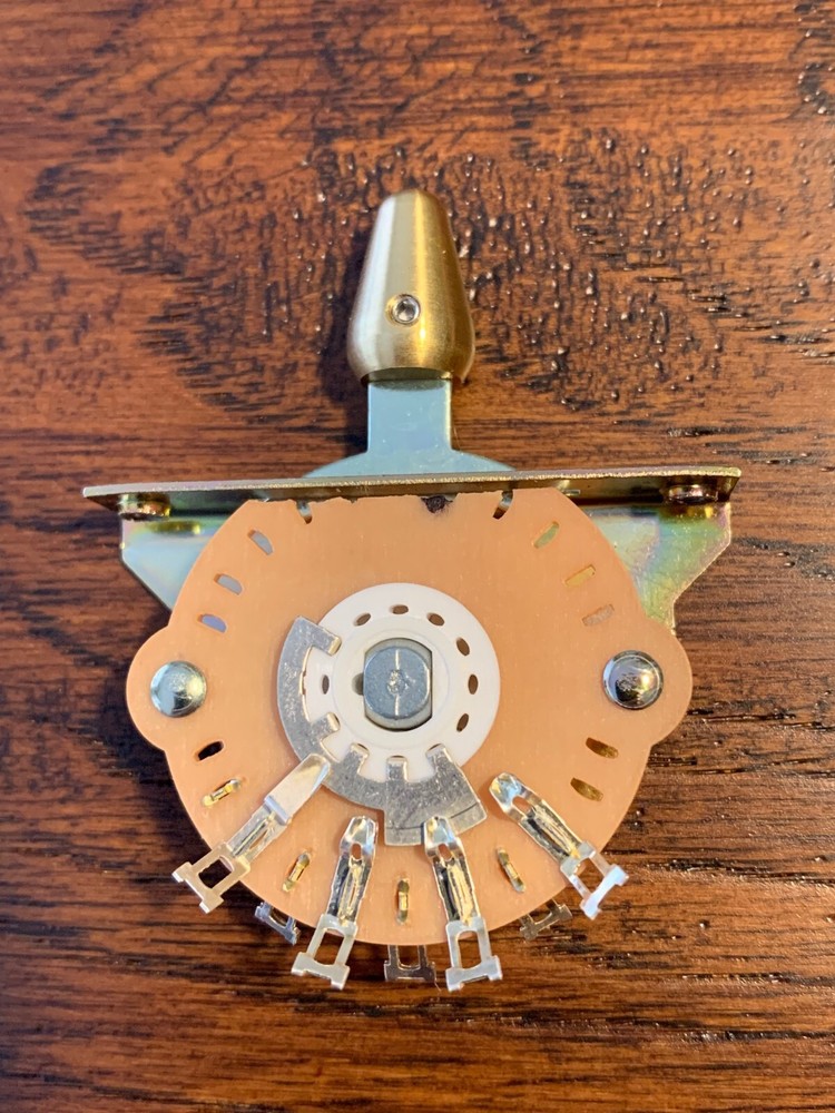 Solid Brass / Stratocaster DOME Guitar Knobs & Switch Tip SET / 3-Knobs / 1-Tip