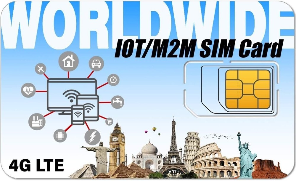 SpeedTalk IoT Data Internet SIM Card M2M -12 Months Service 64kbps 4G Devices