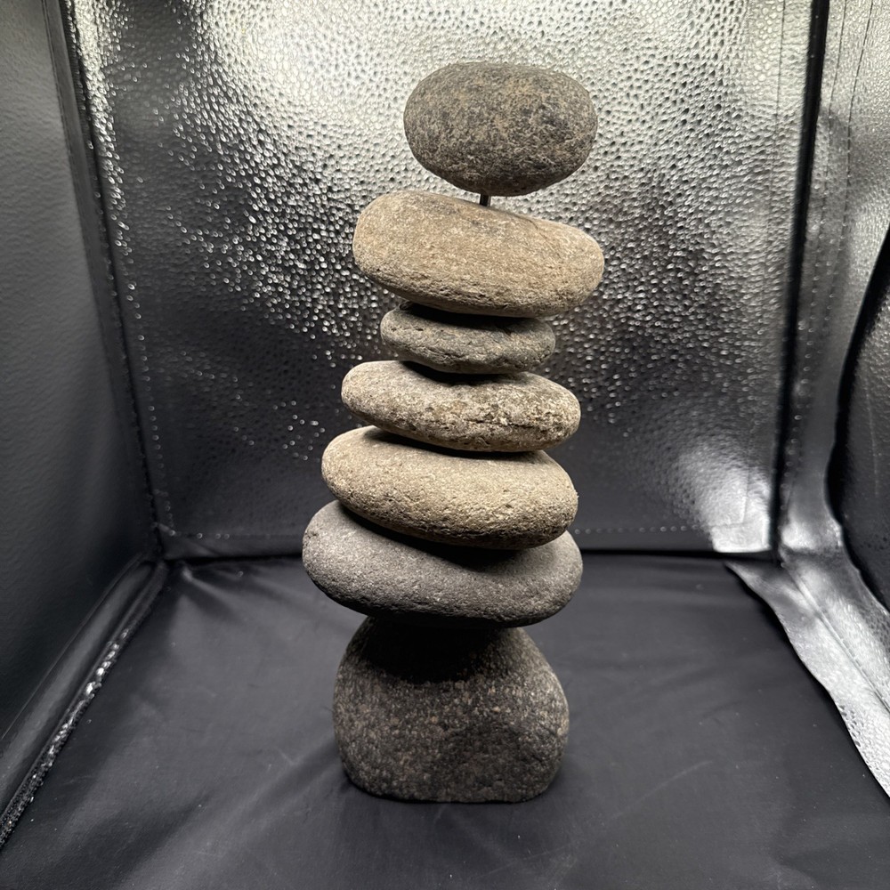Zen Stackable Rocks Set Of 7 Stones Desk Decoration