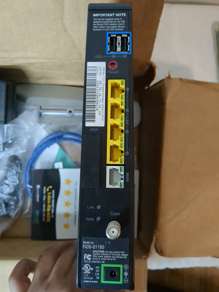 Verizon FIOS G1100 Quantum Gateway Wireless Router