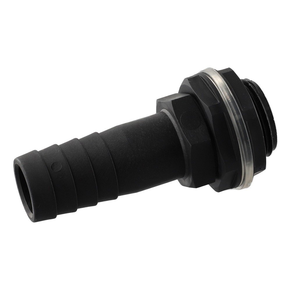 Pipe Overflow Connector 1\\\" Barb 3/4\\\" BSPM Thread Plastic Replacement