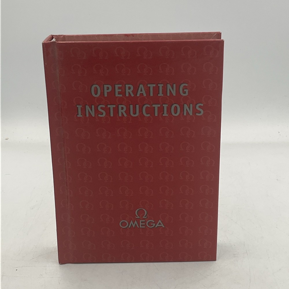 Omega Operating Instructions Booklet 1/5 hardcover