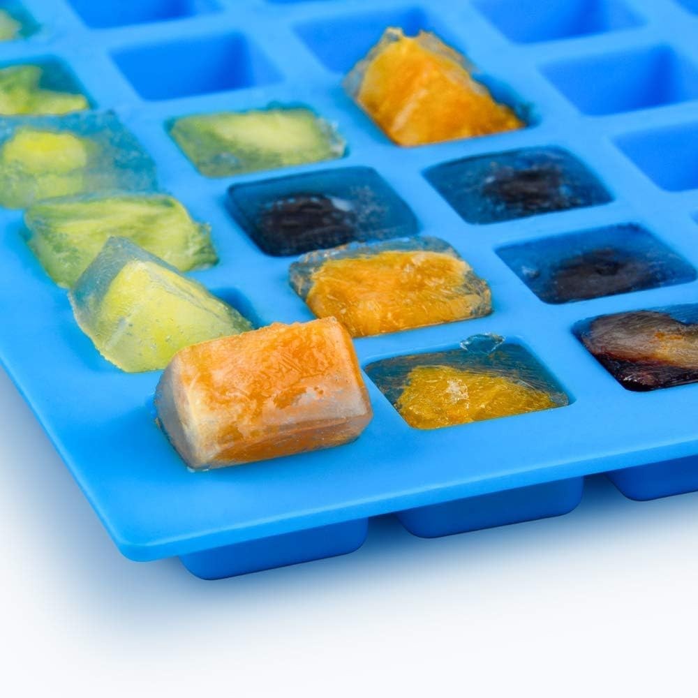 Versatile Blue Square Silicone Molds - Ideal for Chocolate, Candy & Gummies