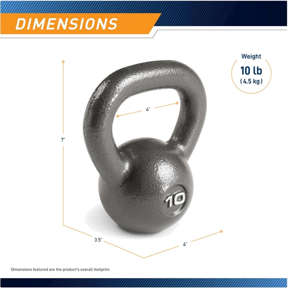 Classic Design Kettlebell Weights - 10-55 lbs