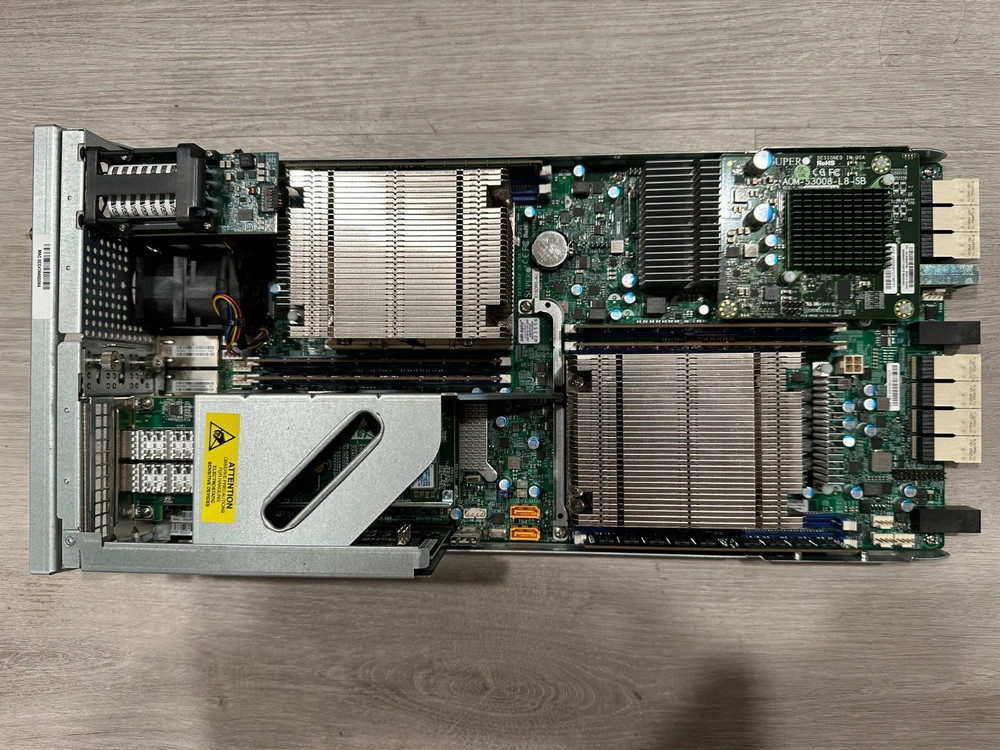 Supermicro X10DRS-4U Server Motherboard and Node Assy w/ 2 x E5-2620 V3, 40GB M