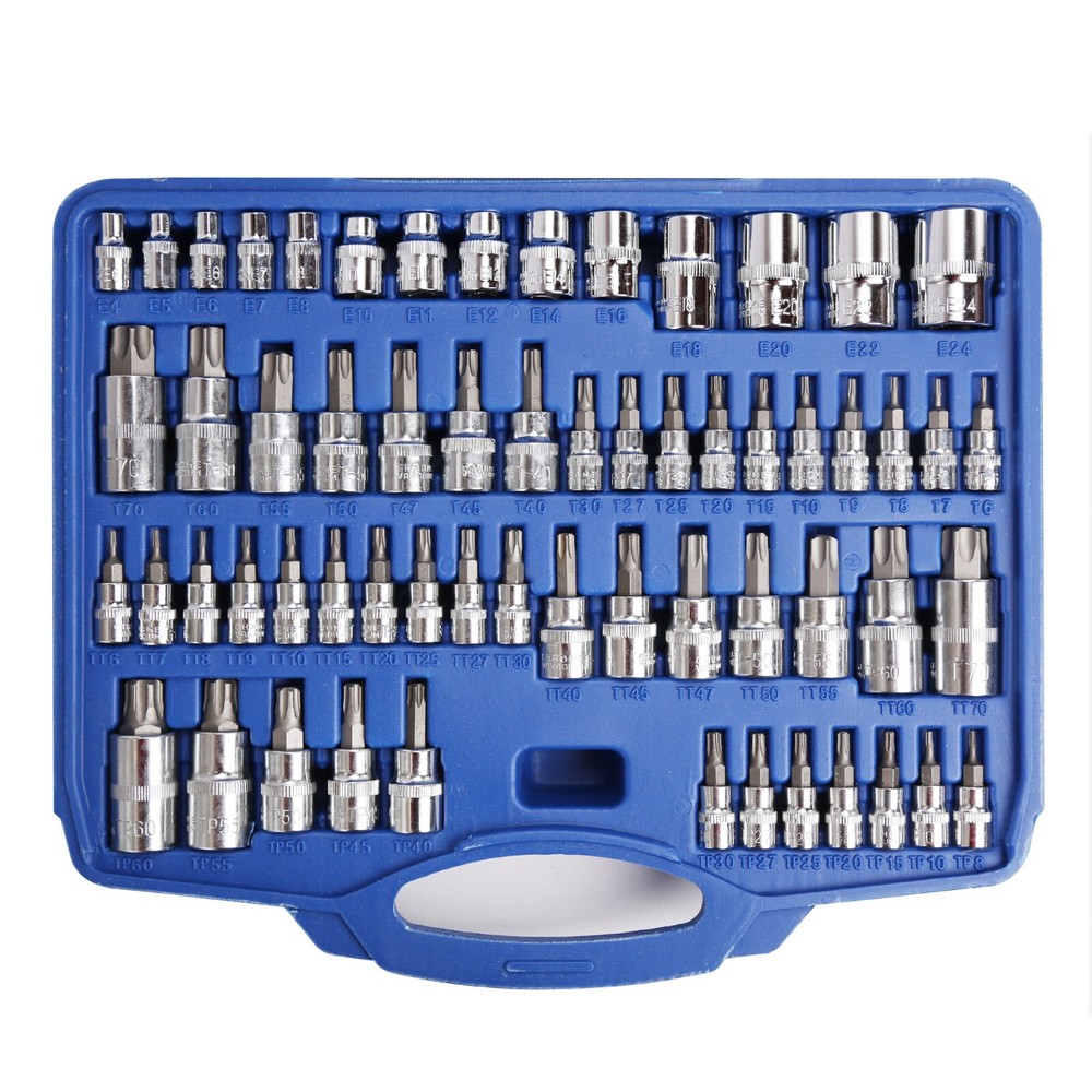 60 PC Torx Star Bit，Tamper-proof Torx,Torx Plus And External Torx Bit Socket Set