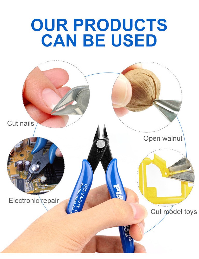 for Plato Model 170 Flush Wire Cable Cutter Cutting Snips Pliers Side DIY Tool