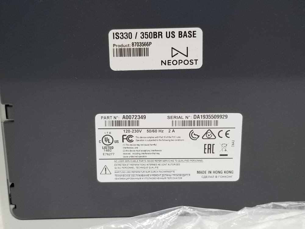 NEOPOST A0072349 MAILING MACHINE -OPEN BOX- - WITHOUT BOX-