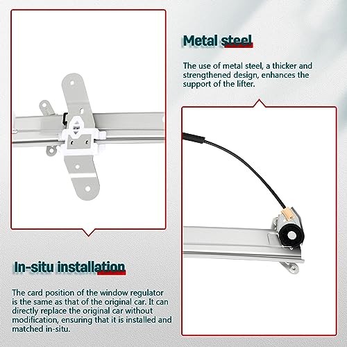 Front Driver Side Power Window Regulator with Motor Replacement for 1998-2011