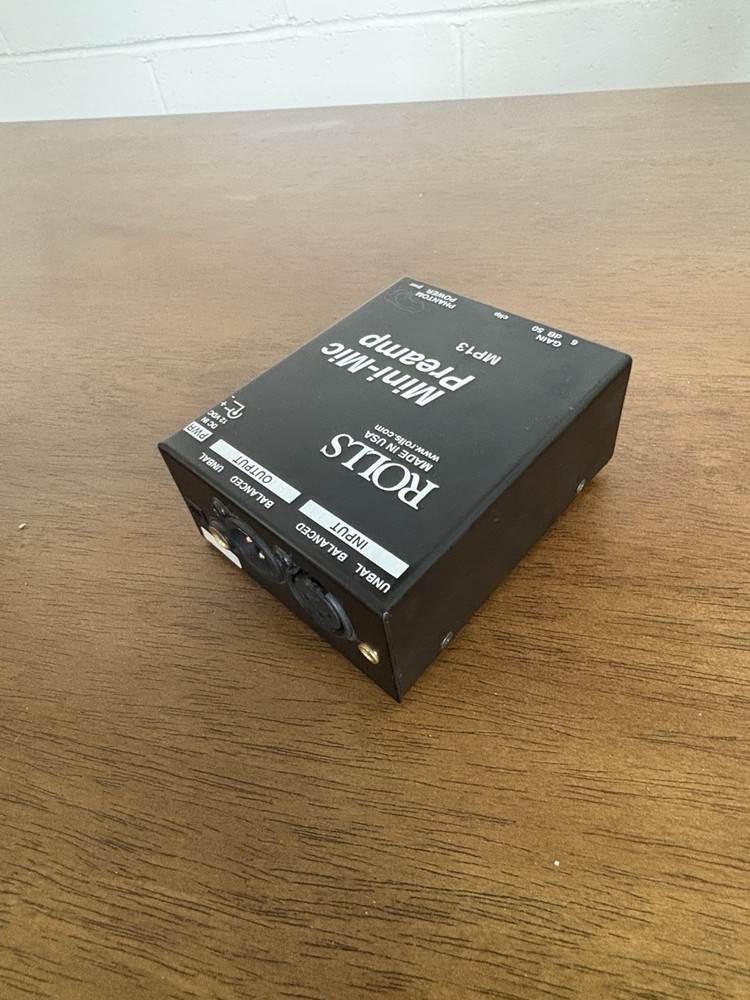 MP13 Mini Single Channel Mic Preamp Rolls