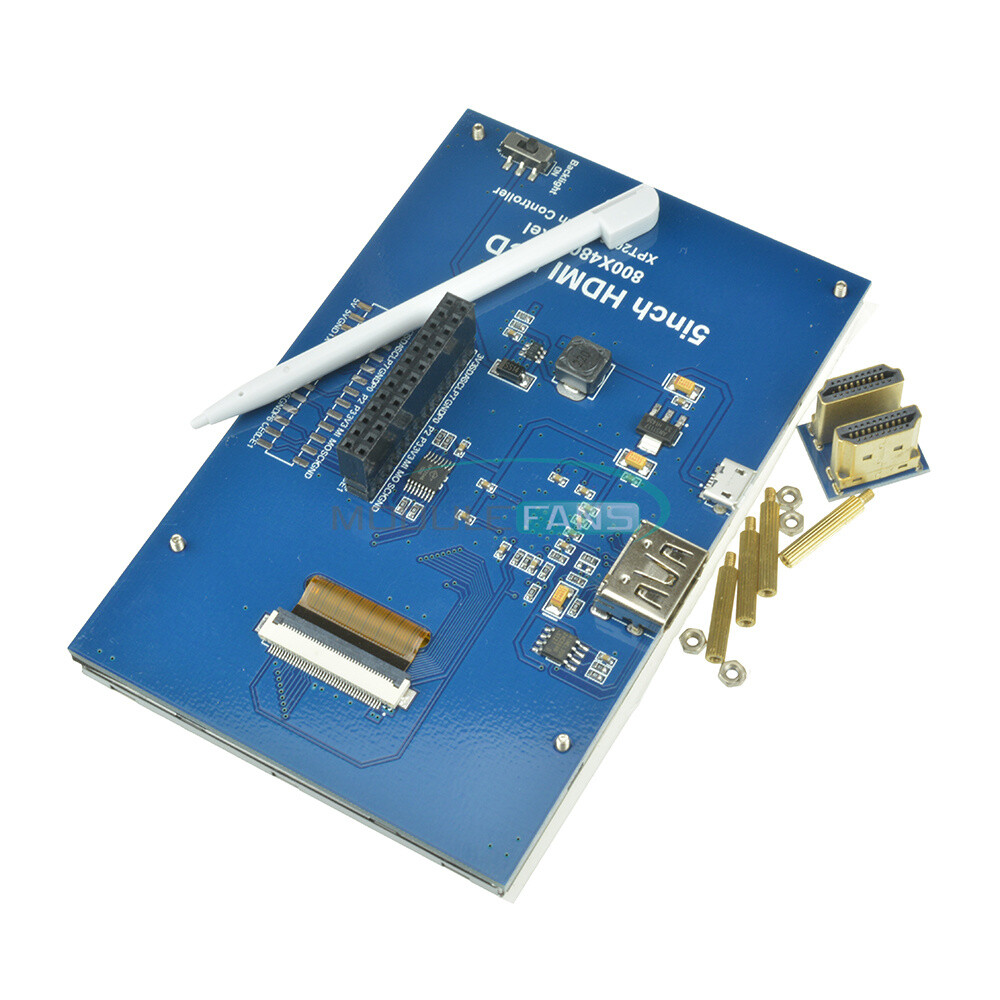 5"inch 800X480 HDMI Touch Screen TFT LCD Panel Shield Module For Raspberry Pi