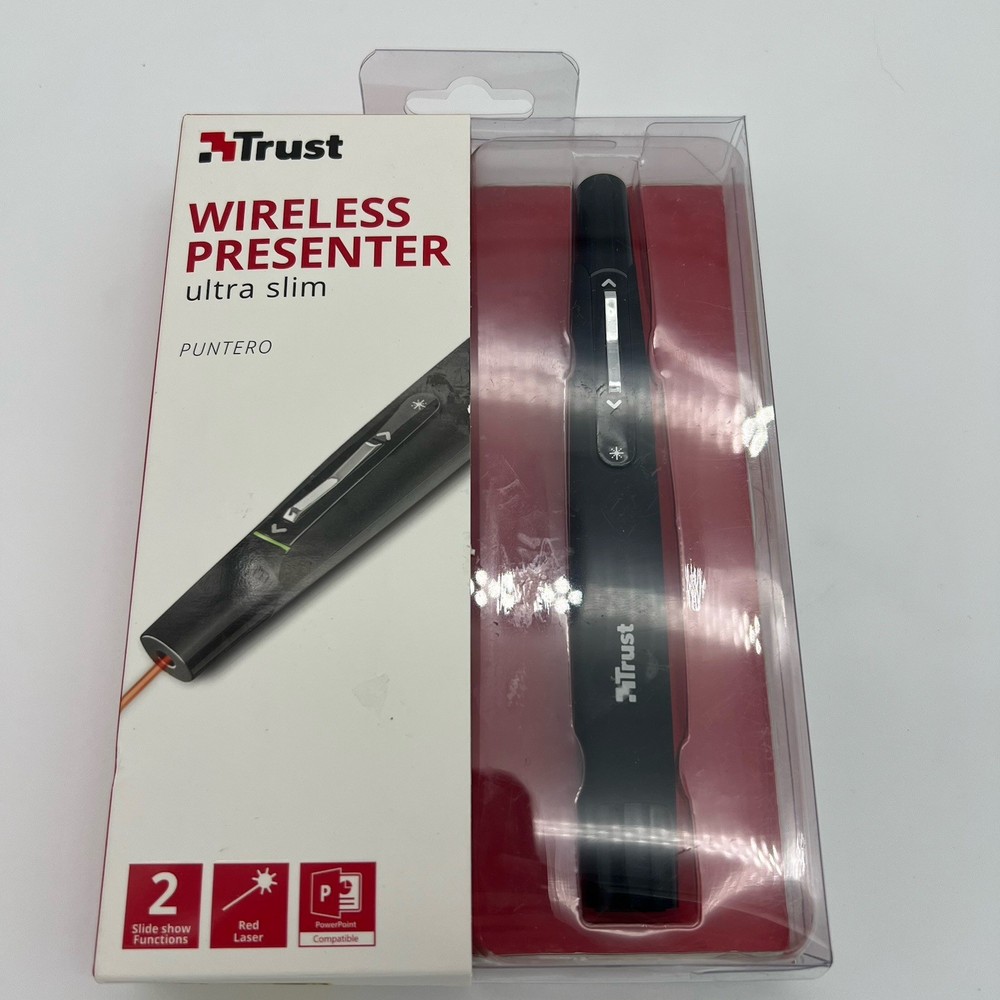 Trust Power point Presentation Remote Wireless USB PPT Presenter Laser Pointer