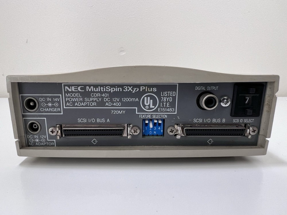 NEC MultiSpin 3Xp Plus CD-ROM CDR-401 - Not Tested