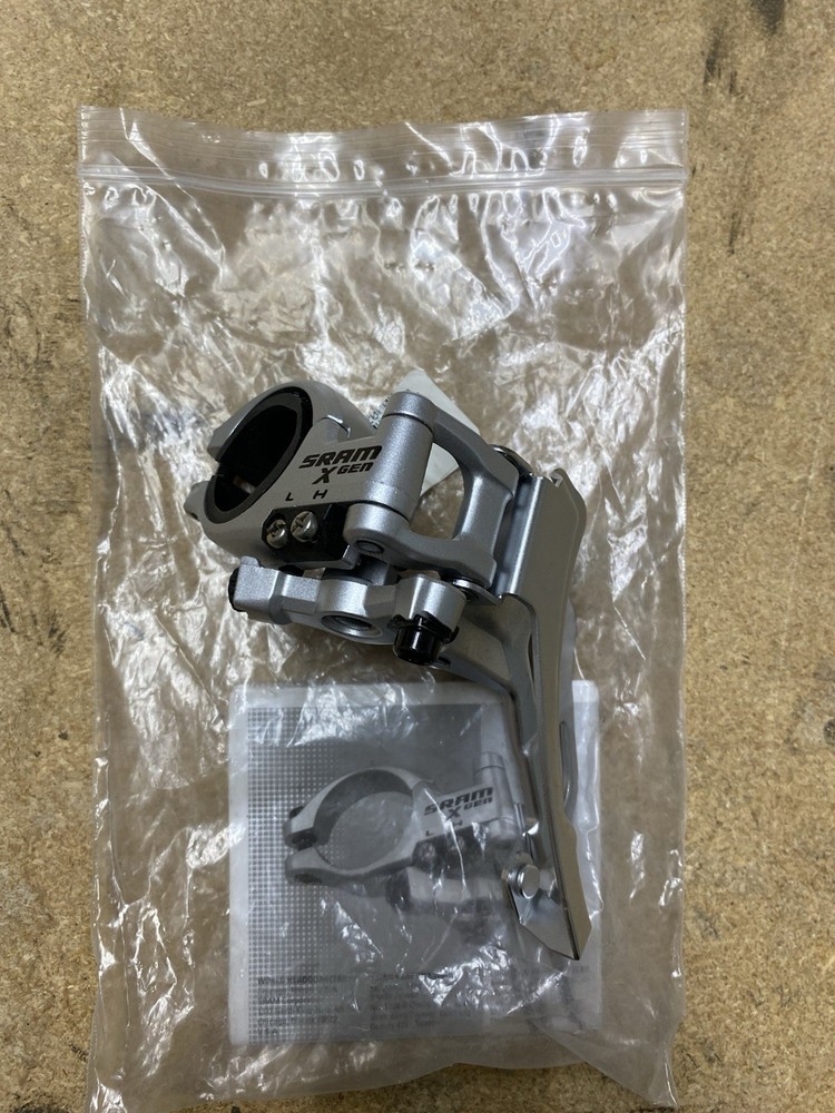 SRAM X Gen Clamp-on Dual Pull Front Derailleur Silver 1-1/8”