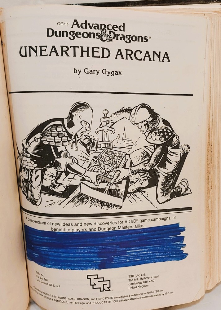Advanced Dungeons&Dragons 3 vols bound in Dungeon Masters Guide cover SEE NOTES