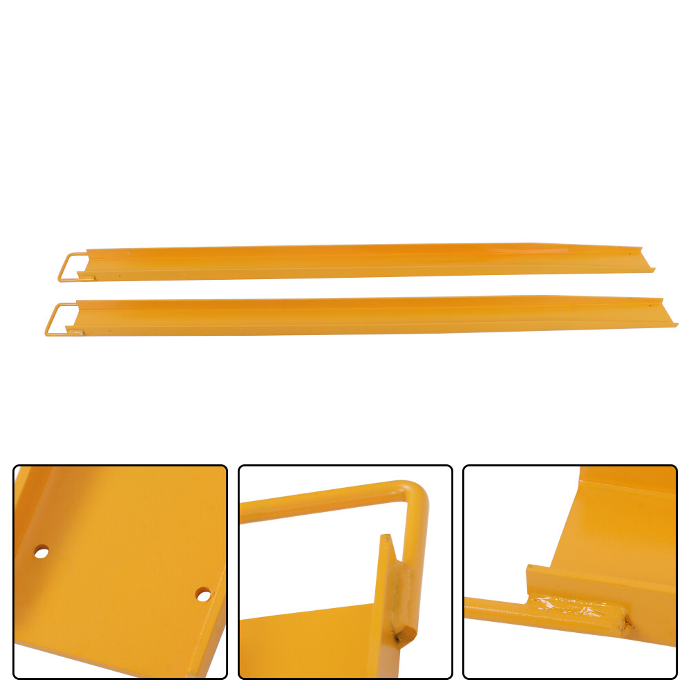 Forklift Extensions 84''*4.5" Heavy Duty Steel Pallet Fork Extensions