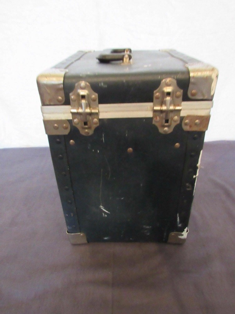Vinyl Record File Box Flight Storage Carry Hardshell Case Locking Industrial