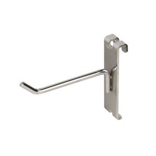 Only Hangers 4" Chrome Hooks For Gridwall or Mini Grid Cube Displays - 50pcs
