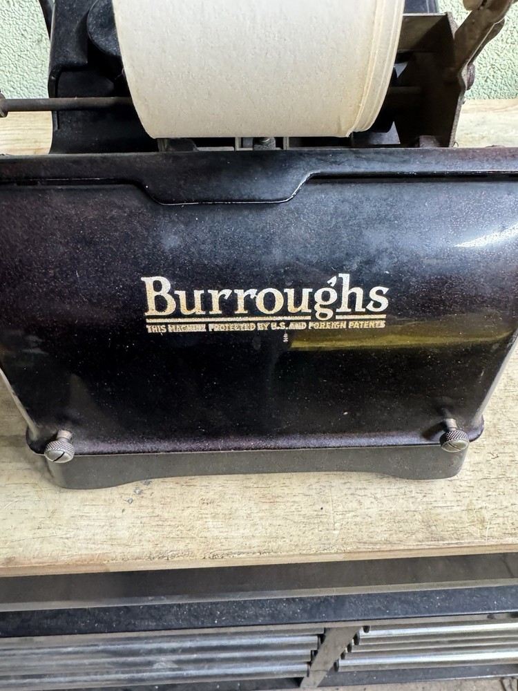 Antique Burroughs Class Adding Machine Appears To Work