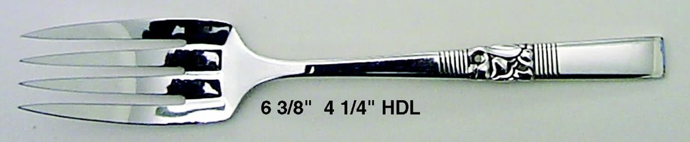 Oneida Silver Morning Star  Dessert Fork 497536