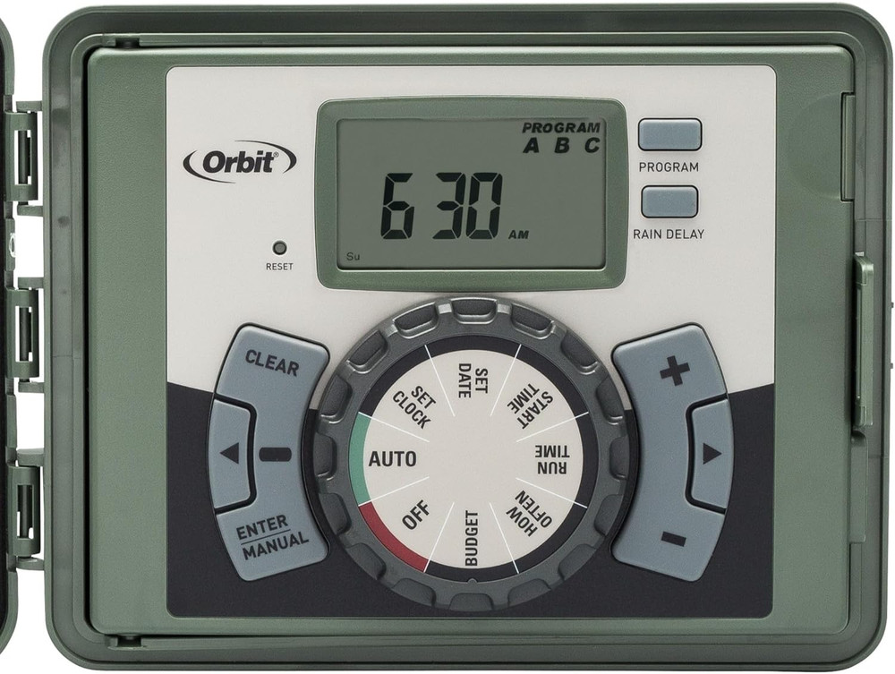 57896 6-Station Outdoor Swing Panel Sprinkler System Timer