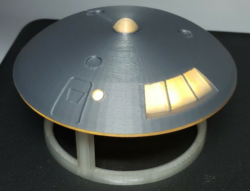 Jupiter 2 in Flight [from Lost in Space] - Medium - with stand and lights