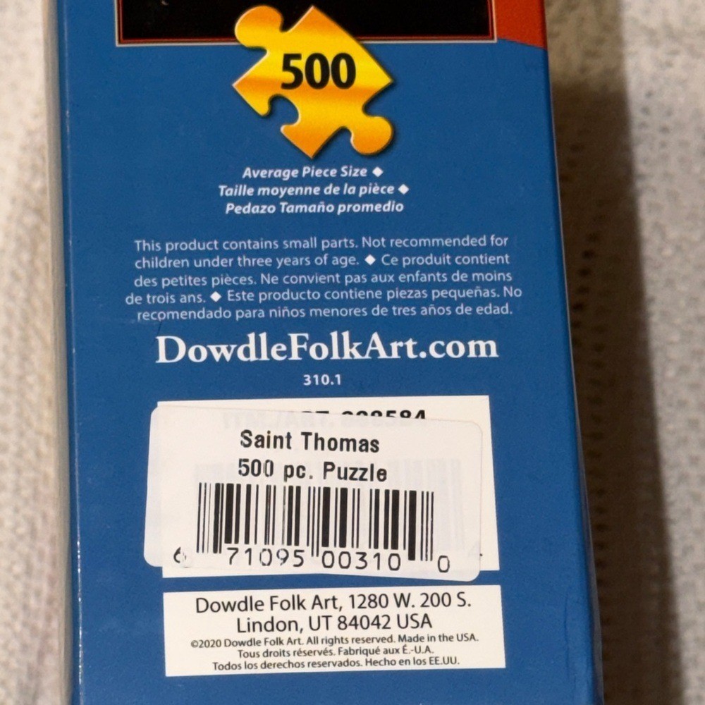 St. Thomas Puzzle - 500 Pieces Dowdle NEW Sealed