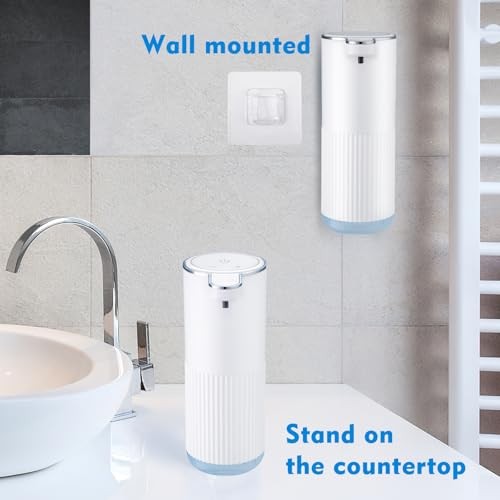 Automatic Foaming Soap Dispenser, 4-Level Adjustable Electric Foam Hand White