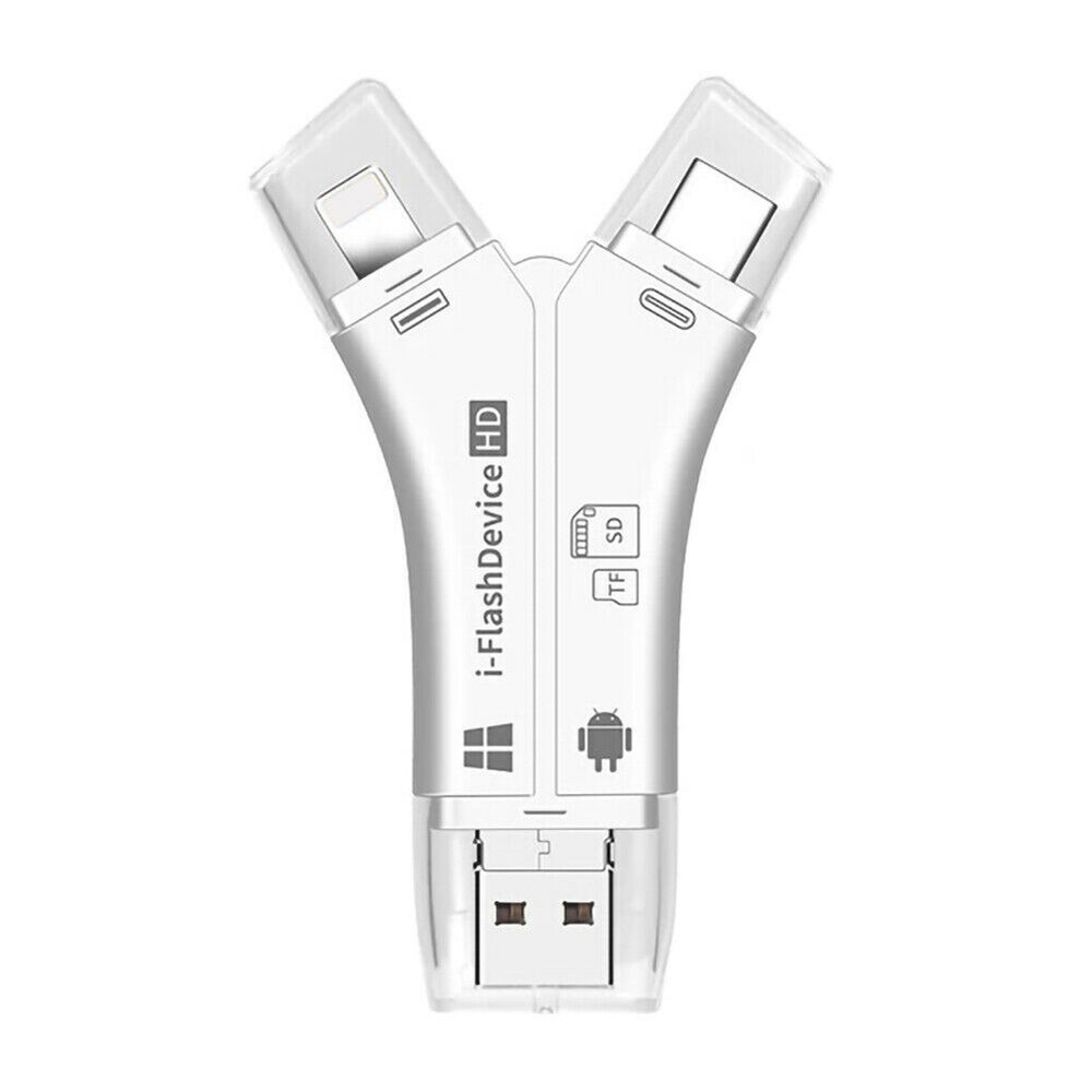 4in1 USB i-Flash Drive Micro SD/TF Card Reader Adapter For iPhone iPad Android