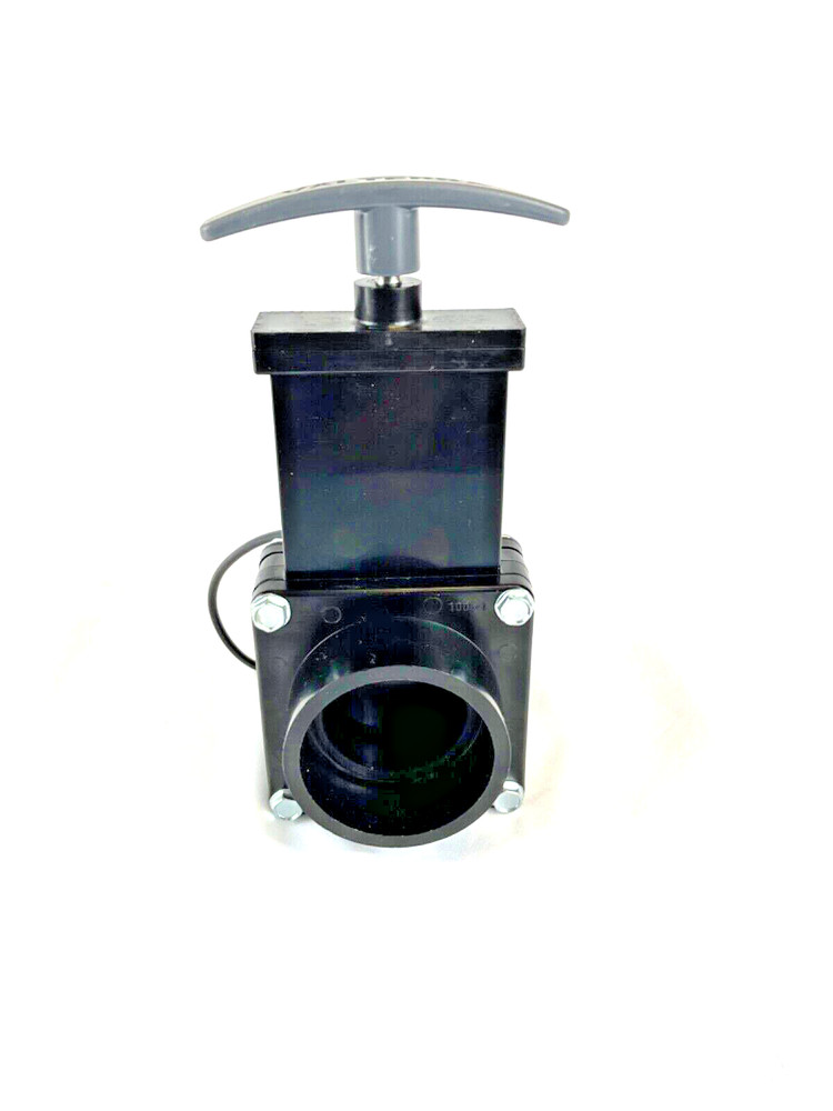 Valterra 1 1/2" RV Waste Dump Valve With Flange Gate Assembly (1008-1) With Cap