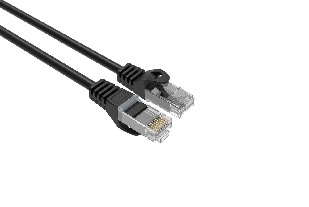 CAT6 Slim Ethernet Patch Cable Black 26 AWG 10FT