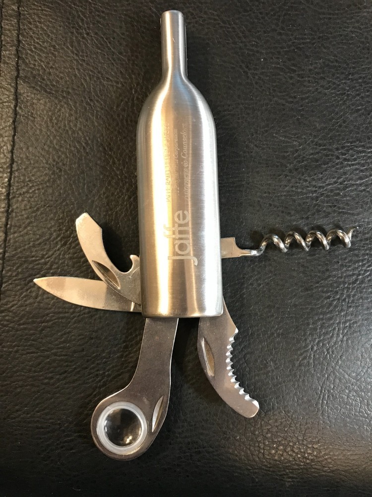 Advertising Wine Bottle Shaped Opener Corkscrew Knife Multi-Tool