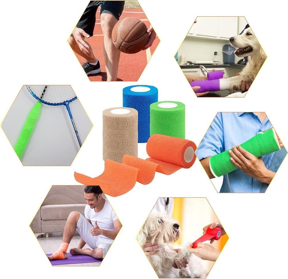 Stretch Bandage Wrap for Ankle & Wrist - 30 Rolls