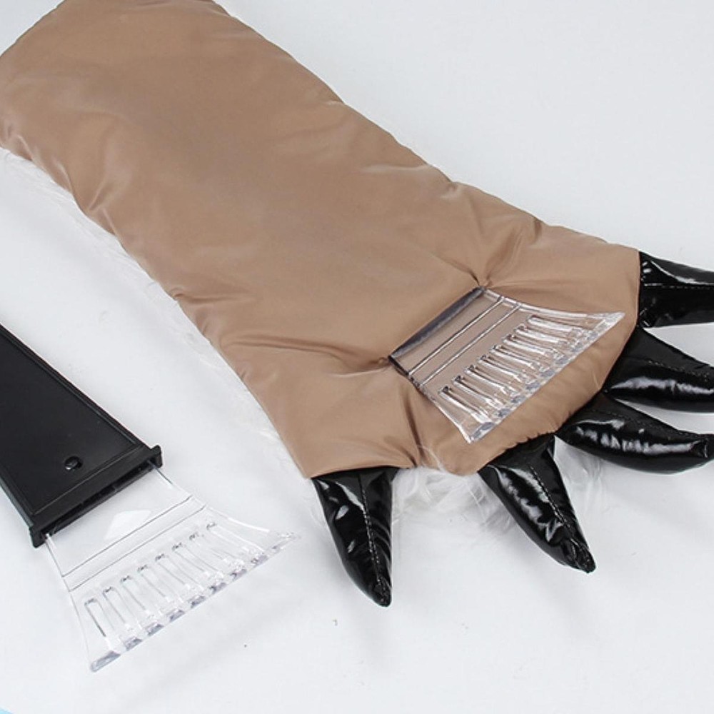 Ice Scrapers with Glove Snow Scrapers Windproof Multipurpose Car Windshield