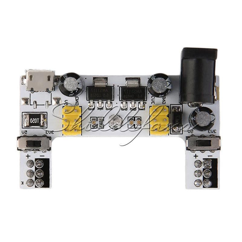 White MB102 Breadboard Power Supply Module DC 7-12V for Arduino Micro USB