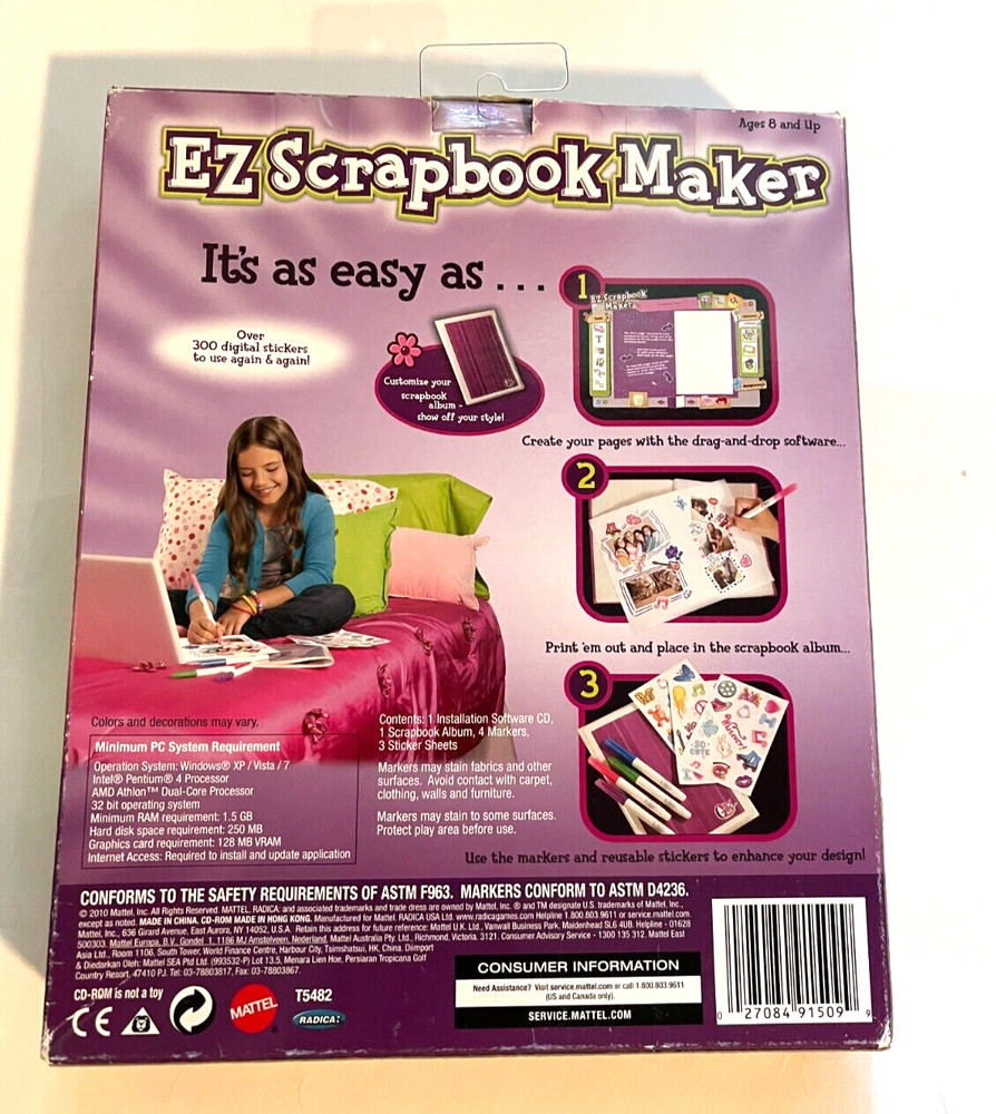 Mattel Girl Tech EZ Scrapbook Maker