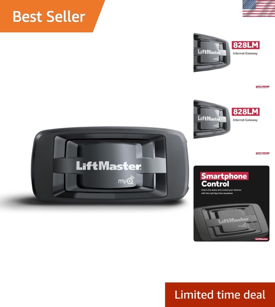 828LM Liftmaster Internet Gateway - Secure MyQ Garage Control via Ethernet