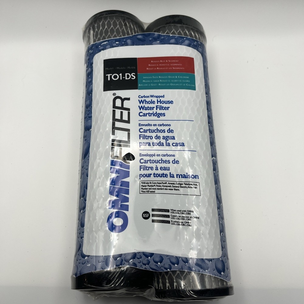 Omni Filter T01-DS Water Carbon Wrapped Whole House System 2 Pack Series A