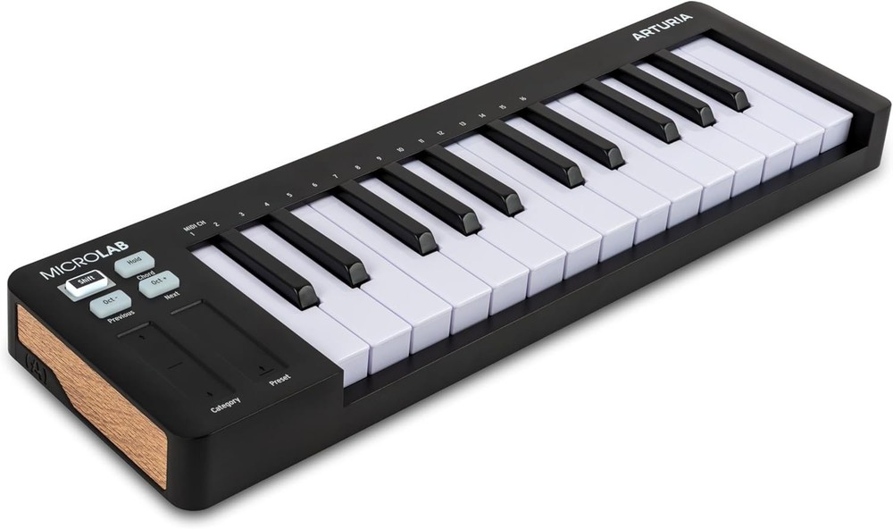 Arturia Microlab Mk3 25-Key USB MIDI Controller - Black