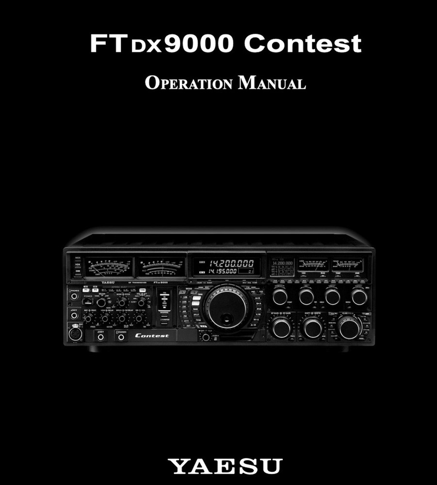 CDROM YAESU FTDX9000 OPERATOR/TECHNICAL SUPPLEMENT/SERVICE MANUAL VIA PDF
