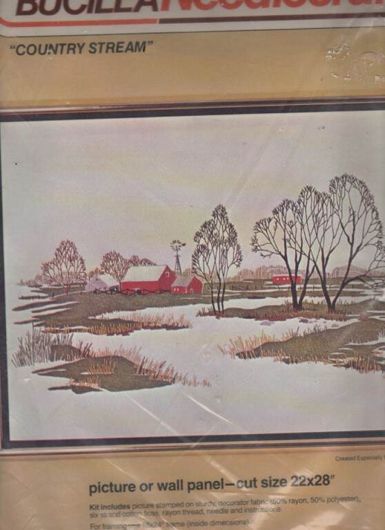 NIP!!!OOP!!! EMBROIDERY KIT "COUNTRY STREAM"