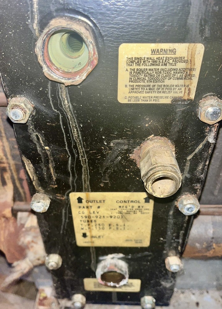 Weil McLain CGT Tankless Coil For Gas Hydronic Boiler