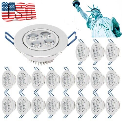 10-40PCS Downlight Dimmable LED Recessed Ceiling Light Spotlight Drivers US