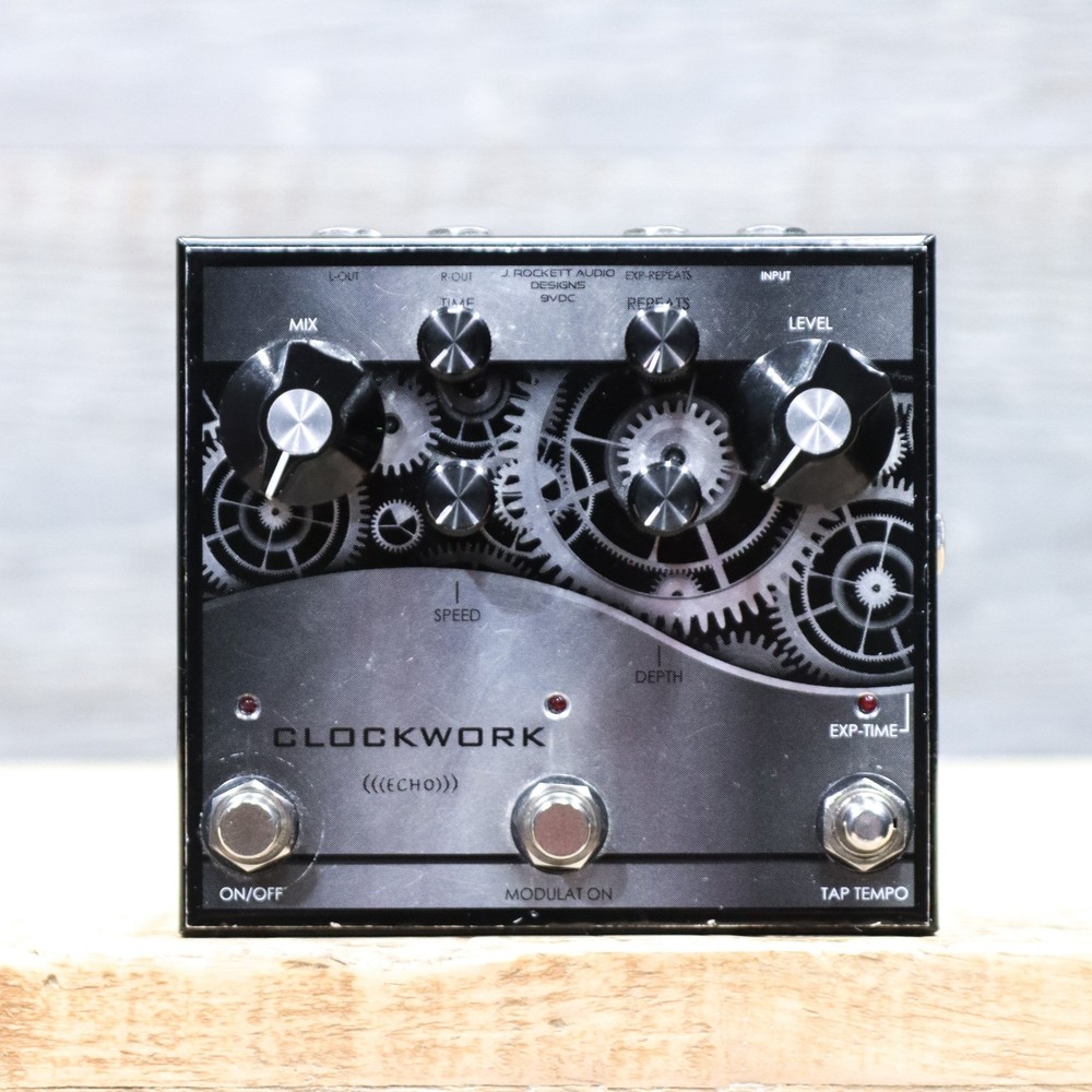J. Rockett Audio Designs Clockwork Echo Delay with Modulation Effect Pedal w/Box